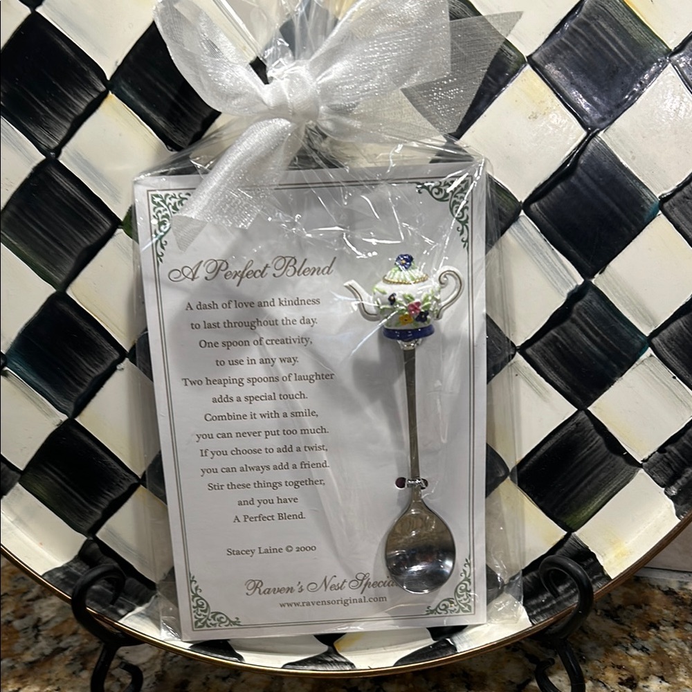 Teapot Design Silver Spoon for the tea lovers. Great for Mothers Day! 🫖